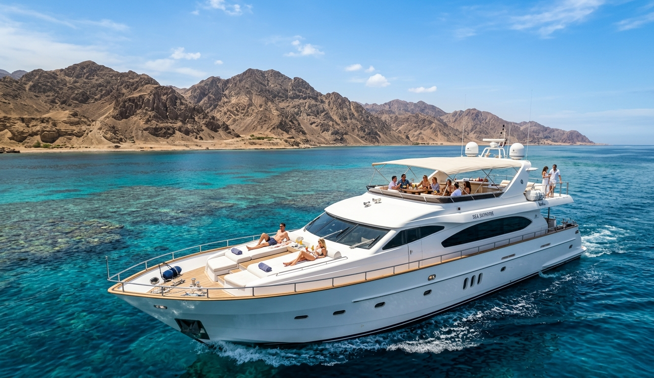 3🌊 Elite VIP Boat Trip – Ras Mohammed & White Island (Sharm El Sheikh)