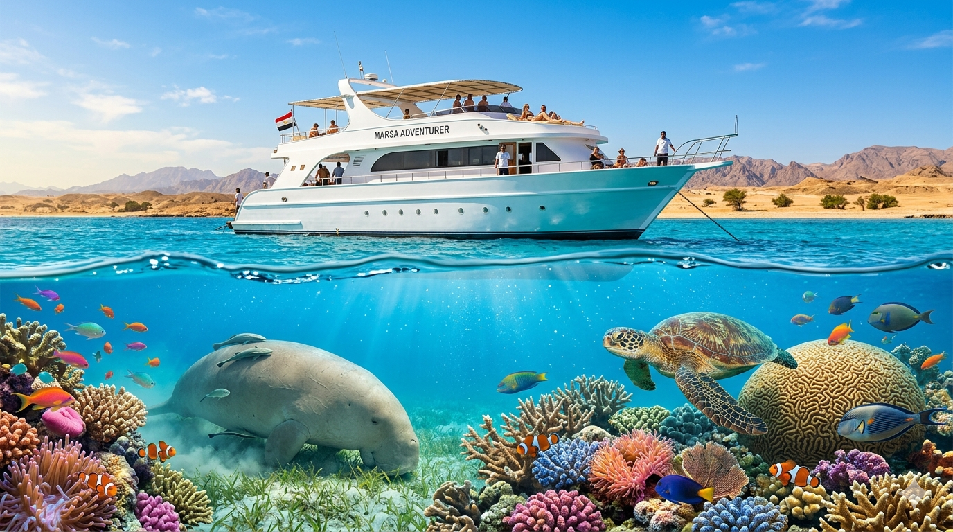 Marsa Mubarak Snorkeling Cruise from Marsa Alam