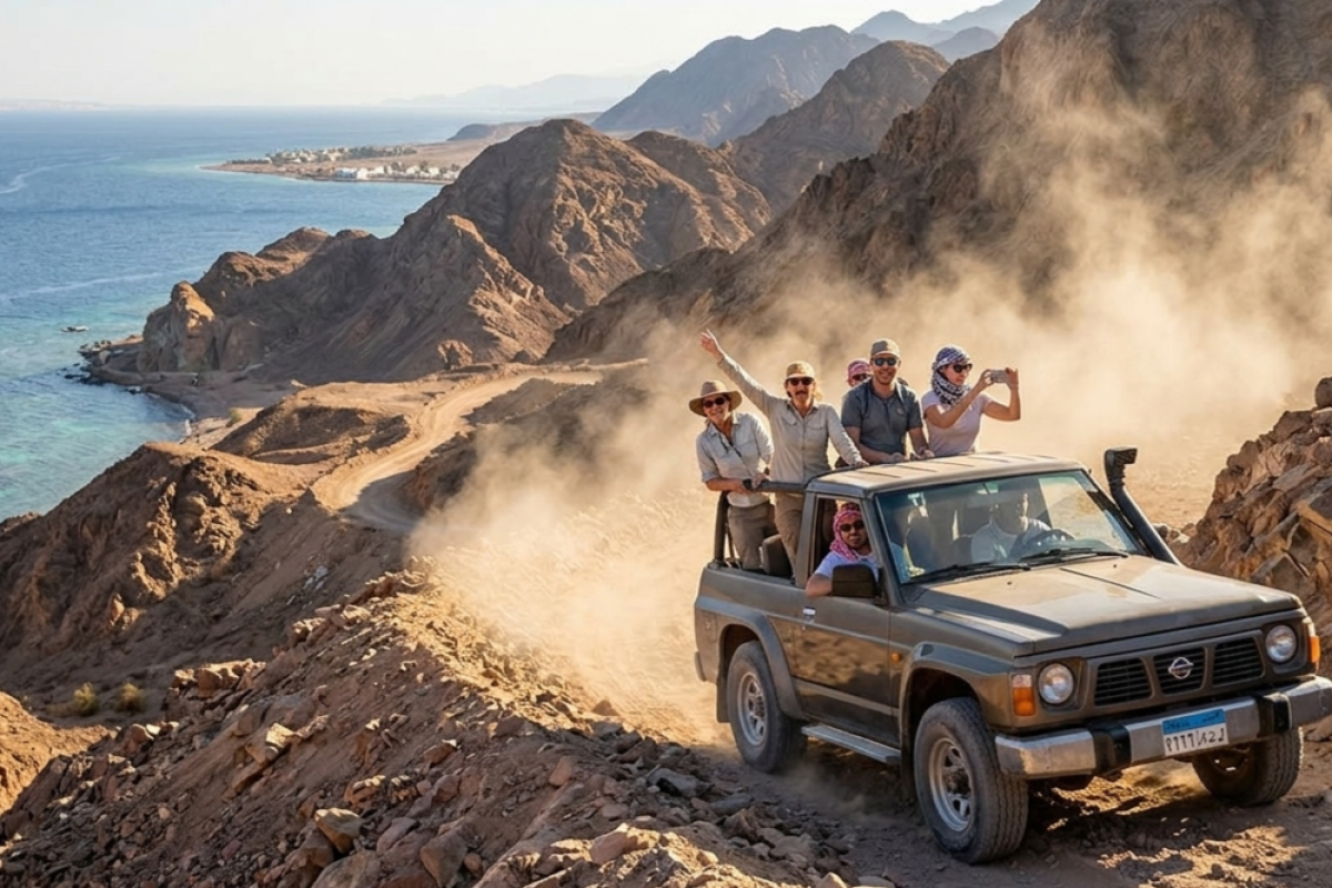 Кольоровий Каньйон Дахаб – Джип Сафарі та Прогулянка Пустельним Каньйоном