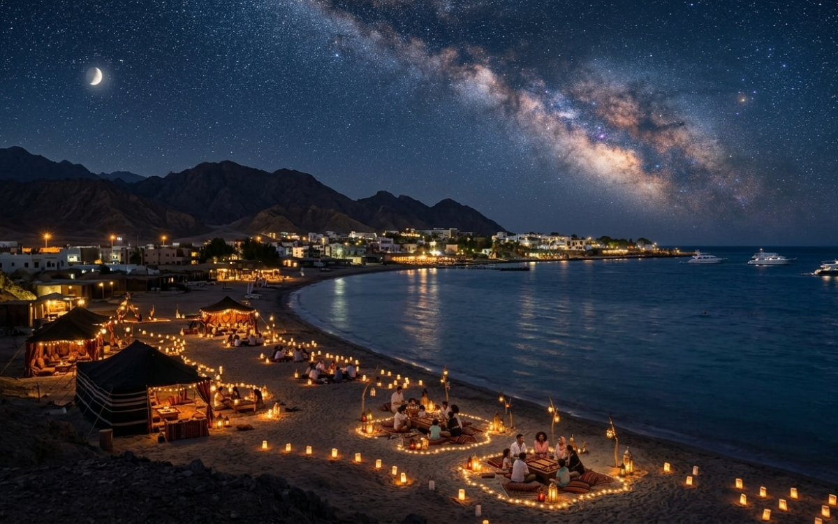 🌙Wieczorna Przygoda na Lagunie w Dahab – Świece i Gwiazdy