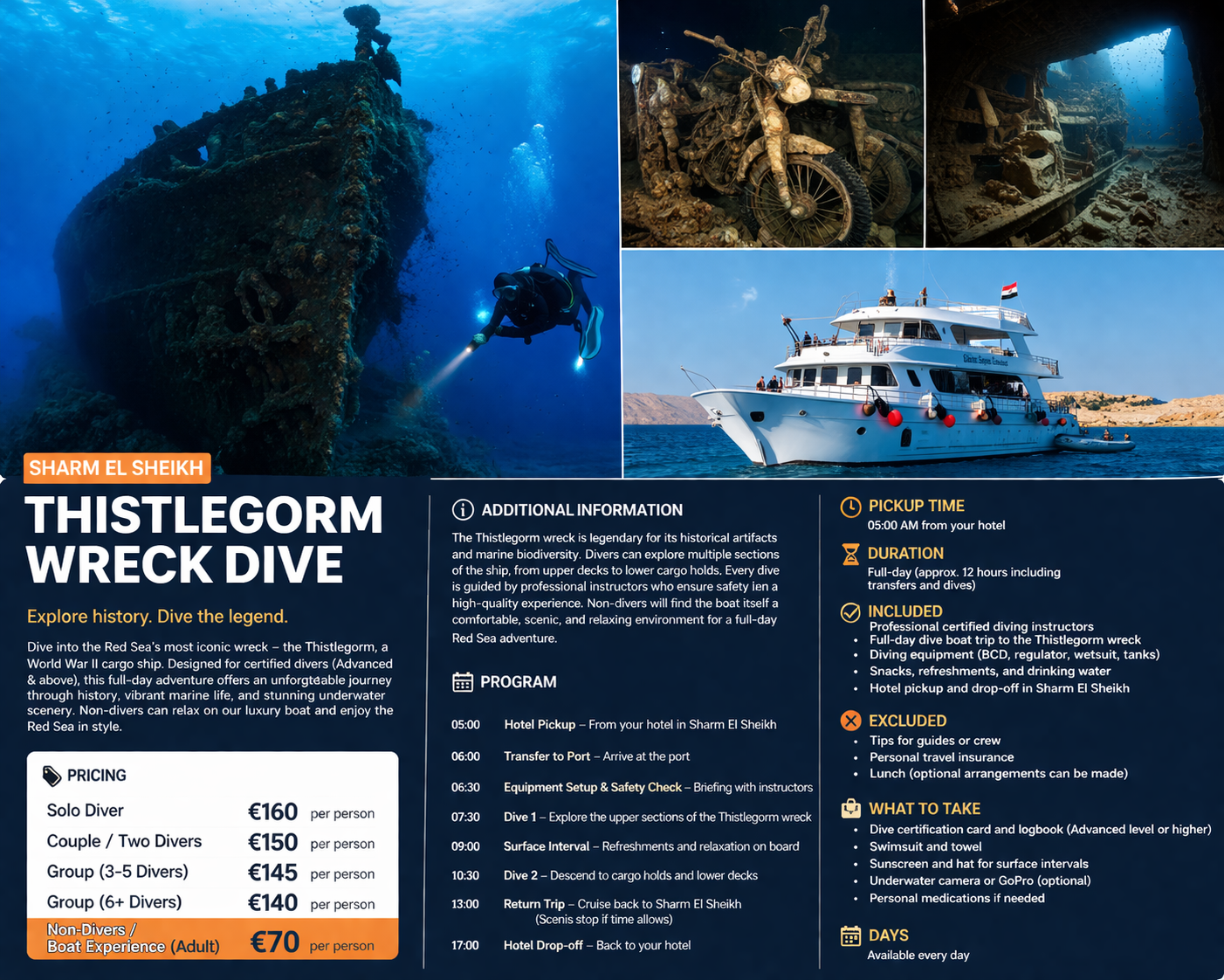 1Sharm El Sheikh – Thistlegorm Batık Dalışı