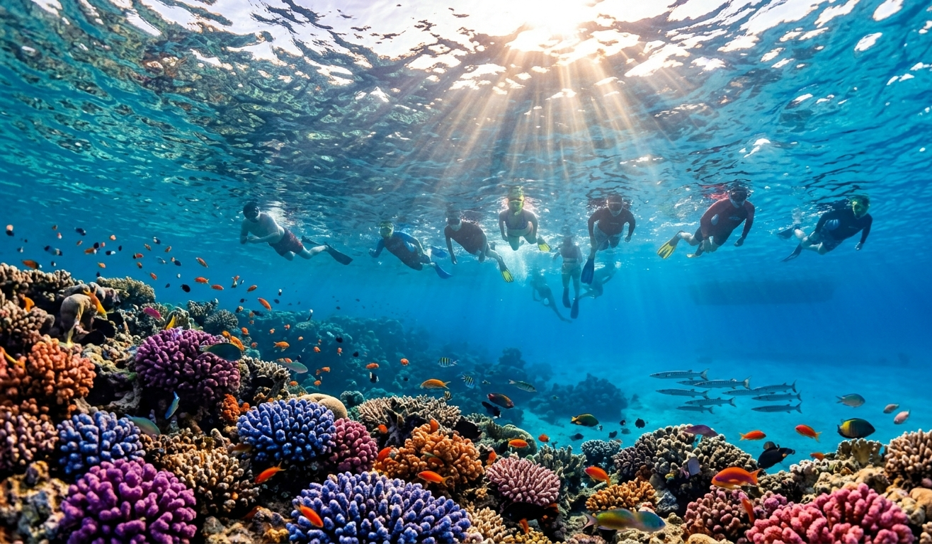 2🌊 Піратський парусний човен – круїз до Рас-Мохаммеда та Білого острова (Шарм-ель-Шейх)