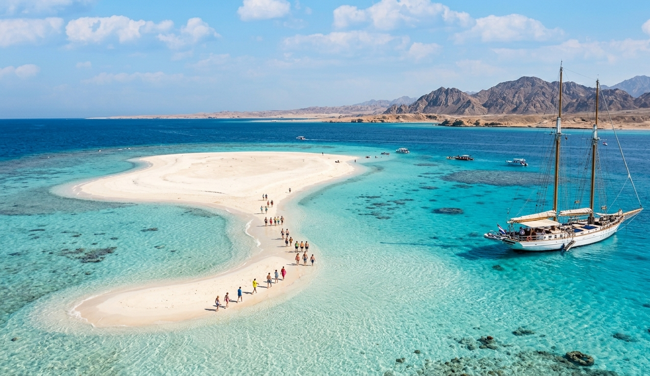 3🌊 Піратський парусний човен – круїз до Рас-Мохаммеда та Білого острова (Шарм-ель-Шейх)