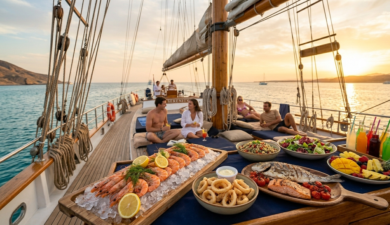 4🌊 Піратський парусний човен – круїз до Рас-Мохаммеда та Білого острова (Шарм-ель-Шейх)