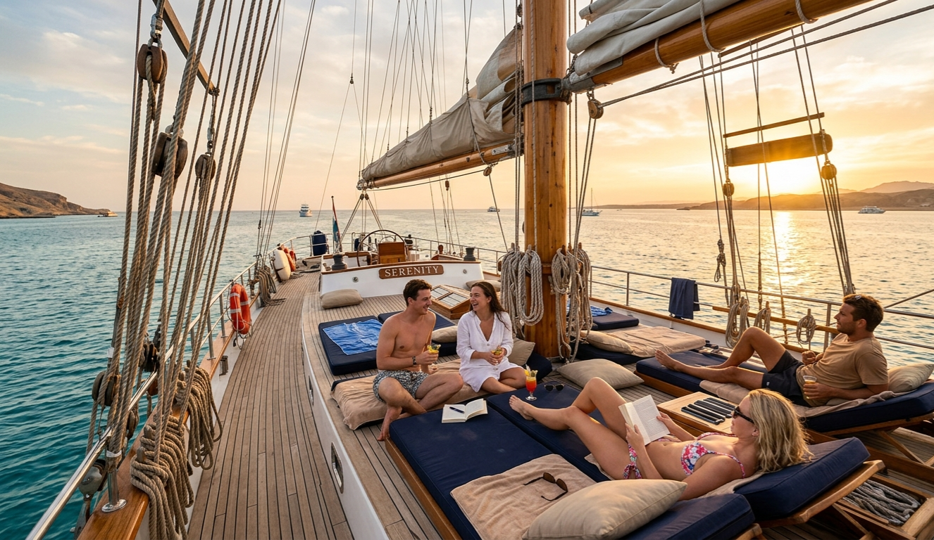 5🌊 Піратський парусний човен – круїз до Рас-Мохаммеда та Білого острова (Шарм-ель-Шейх)